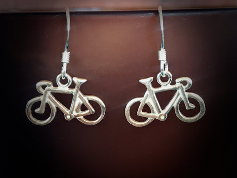 #116 Pendant Bicycle Earrings