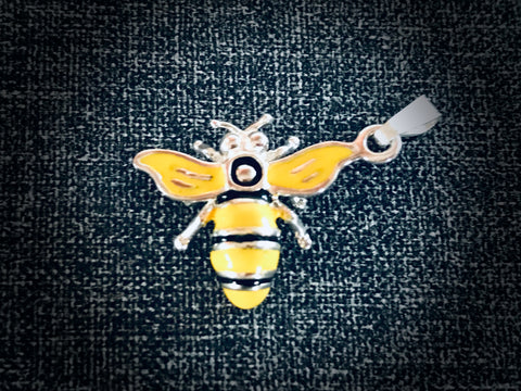 #317 Yellow and Black Bee Pendant