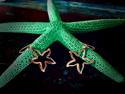 #127 Funky Starfish Earrings
