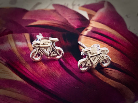 #117 Studs Bicycle Earrings