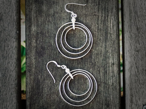 #109 Triple Circle Earrings