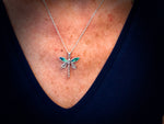 #311 Small Paua Shell Dragonfly Pendant