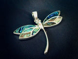 #310 Large Paua Shell Dragonfly Pendant