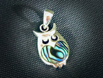 #312 Paua Shell Owl Pendant