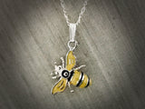 #317 Yellow and Black Bee Pendant