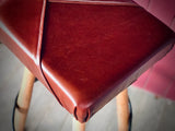 Bar Stool with Leather seat - Rectangle