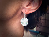 #104 Corrugated Circle Earrings