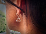 #116 Pendant Bicycle Earrings