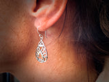 #121 Celtic Teardrop Shield Earrings