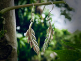 #112 Silver Feather Earrings