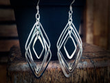 #102 Diamond shaped Dangle Earrings