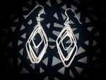 #102 Diamond shaped Dangle Earrings