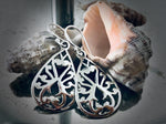 #121 Celtic Teardrop Shield Earrings