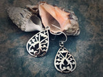 #121 Celtic Teardrop Shield Earrings