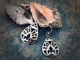 #121 Celtic Teardrop Shield Earrings