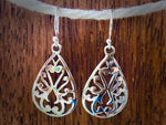 #121 Celtic Teardrop Shield Earrings