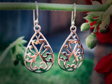 #121 Celtic Teardrop Shield Earrings